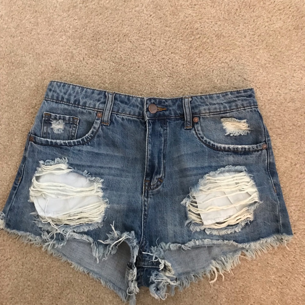 Sun and Shadow Jean shorts